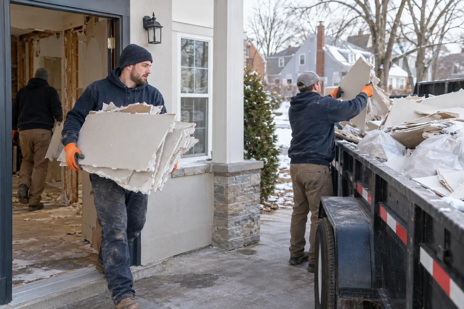 How to Stage Drywall for a Cleaner Pickup