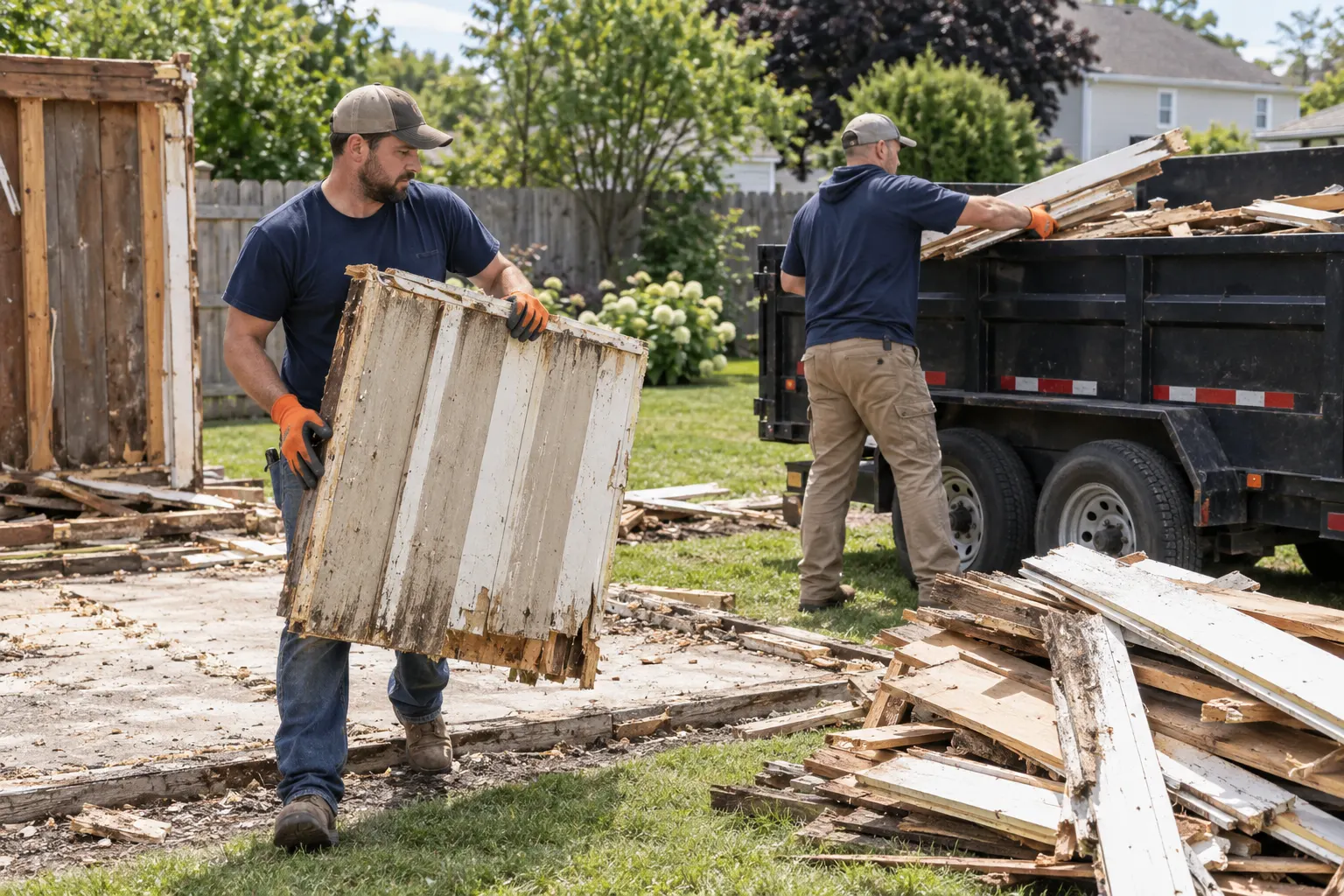 Crew providing Light Demolition Cleanup in the Buffalo area